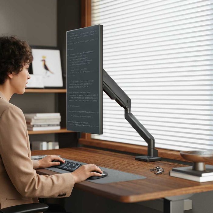 17"-45" Настільне кріплення для монітора iTECH LDT115-C012E Регульований настільний кронштейн для монітора Кріплення для монітора vesa