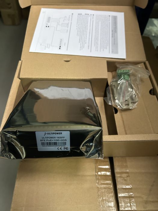 Switch przemysłowy PoE ULTIPOWER 192SFP 8xFE, N299704