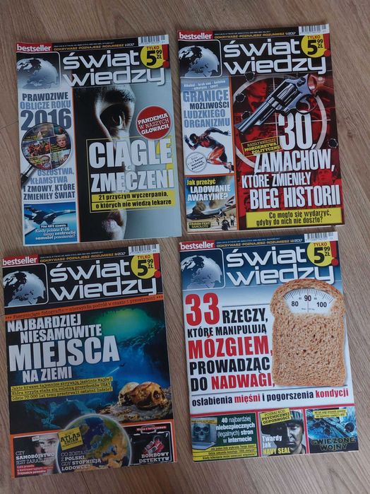 Świat Wiedzy 1/2011 5/2011 8/2017 12/2017