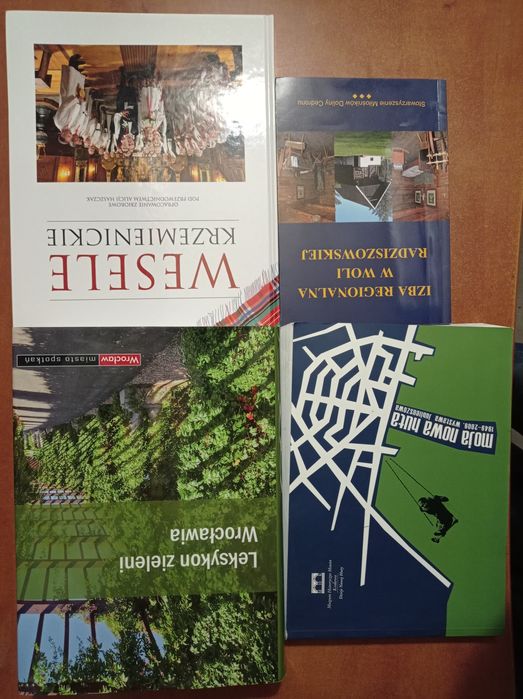 4 książki Wesele Krzemienieckie Moja Nowa Huta Leksykon Wrocławia