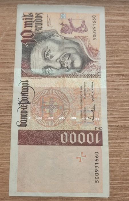 Nota de coleção 10 000 escudos em perfeitas condições