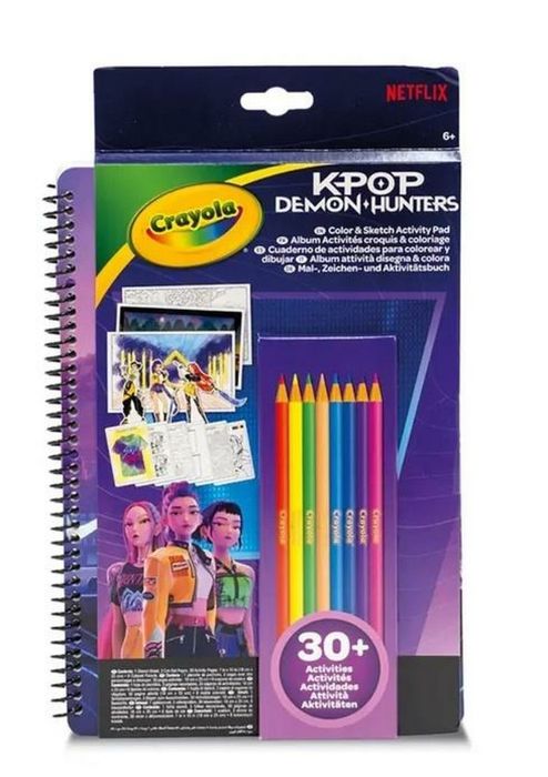 Zestaw artystyczny K-Pop Demon Hunters CRAYOLA Crayola ,295x190 mm