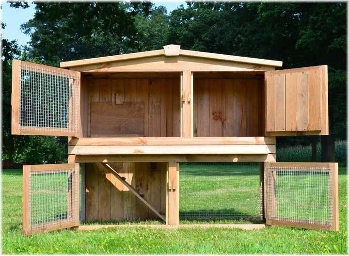 Klatka dla zwierząt  kurnik dla królików chomików drewniana SOLIDNA