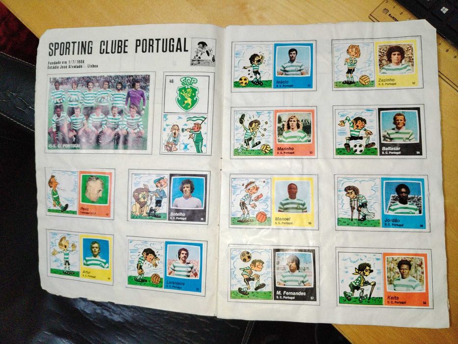Caderneta de cromos Humor & Futebol - Época 1978/79