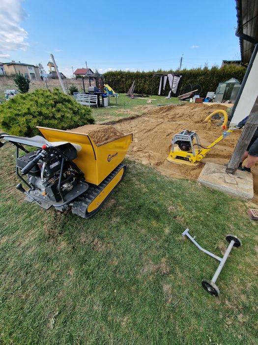 Wynajem wozidło spalinowe 500 kg , taczka spalinowa