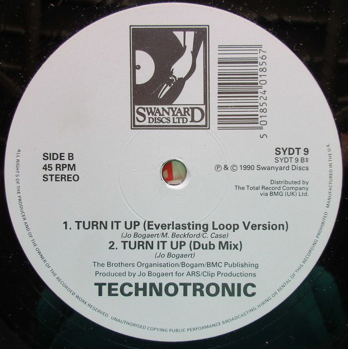 Technotronic - - - - - Turn It Up - - - - - Maxi Single