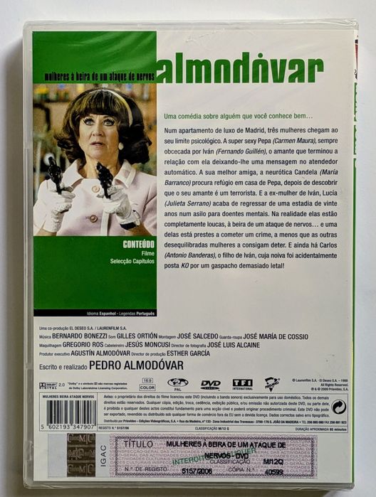 DVD Pedro Almodóvar — dois clássicos do cinema espanhol