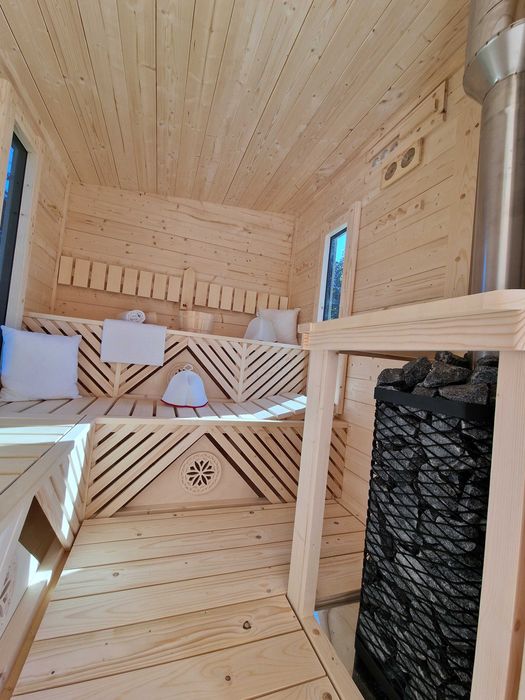 Sauna ogrodowa domek Piec na drewno od SAuN Biecz