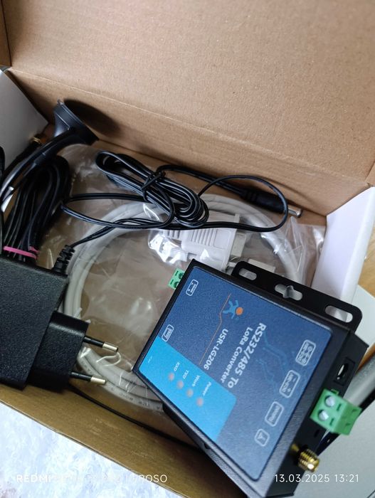 Перетворювач порту USR-LG206-L-P RS232/RS485 в LoRa 398-525 Mhz