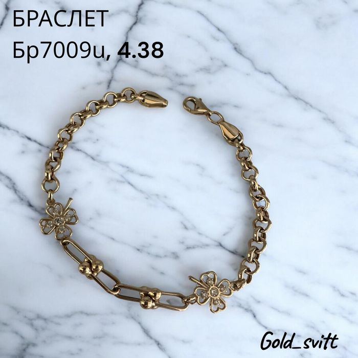 Браслет 17.5 см, 4.37г - золото 585 проби