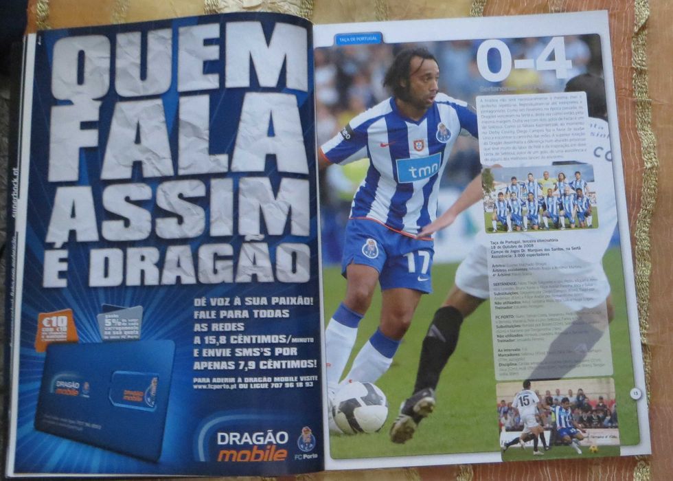 Revista Dragões Especial Hulk O FCP é a minha família Nº 278 de 2008