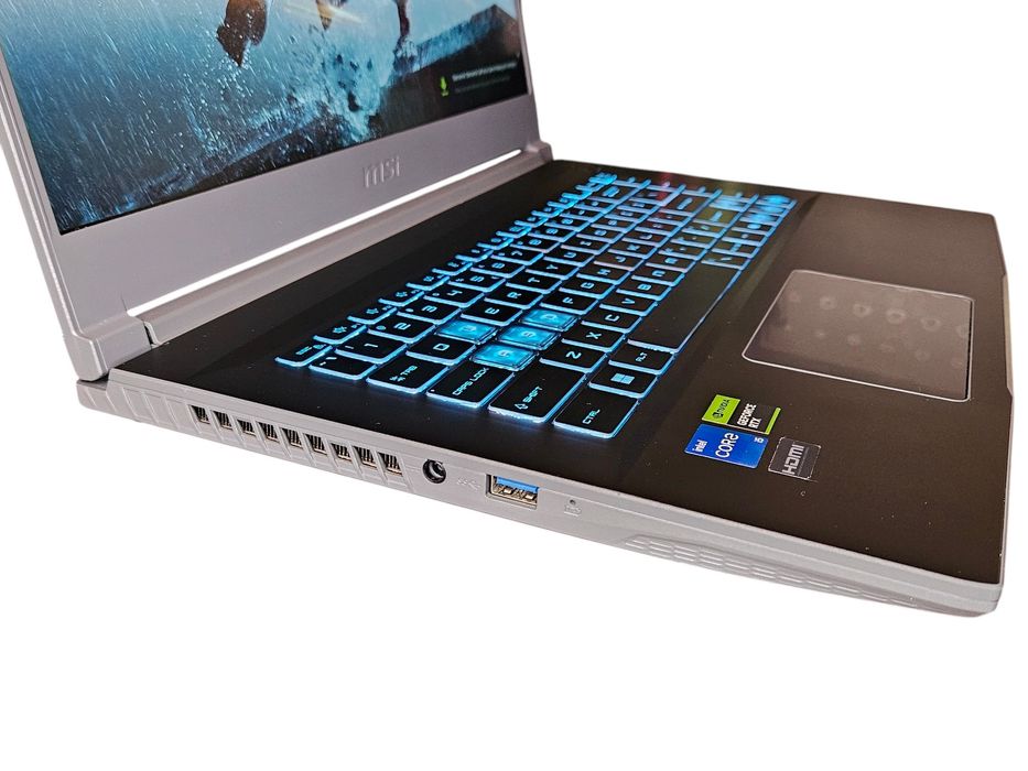 Laptop gamingowy MSI Thin RTX 3050 i5 12th SSD 512GB RAM 16GB