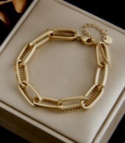 Bransoletka stal chirurgiczna 21 cm