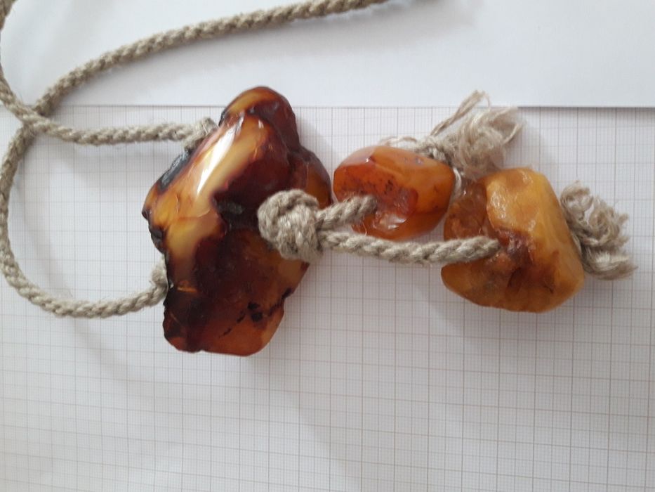 Wisior bursztyn bałtycki