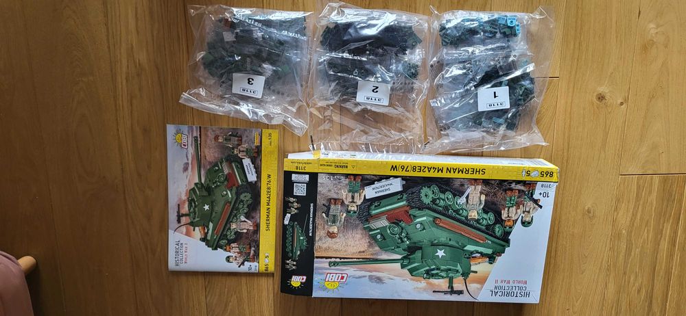 COBI 3118 czołg Sherman M4A2 E8