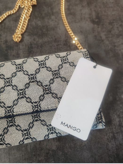 Mango. Новий вишуканий клатч-гаманець на довгому ланцюжкові