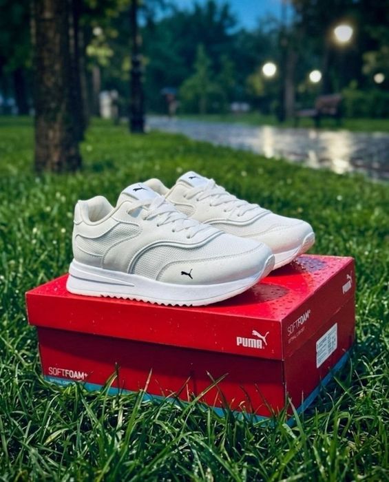 Жіночі кросівки Puma/натуральна шкіра/бежеві кросівки пума
