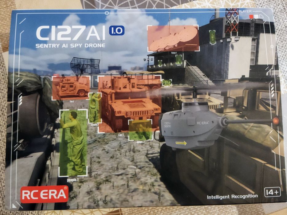 Helicóptero drone com câmera inteligencia artificial