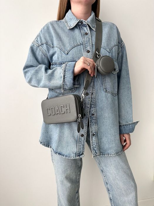 COACH Charter Slim Crossbody Женская кожаная сумочка оригинал жіноча
