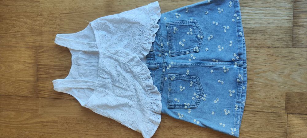 Saia + Blusa 9/10 anos
