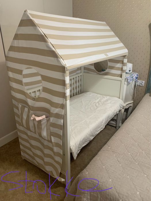 Stokke łóżko drewno naturalne buk