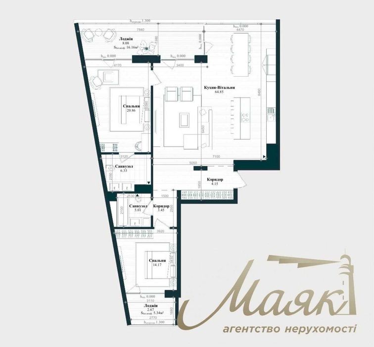 БЕЗ% Продаж 3-к квартири в ЖК Park Lake City, Видубичі