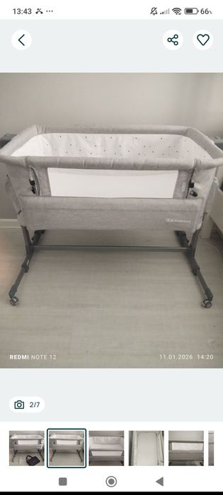 Dostawka Kindercraft Łóżeczko dostawne