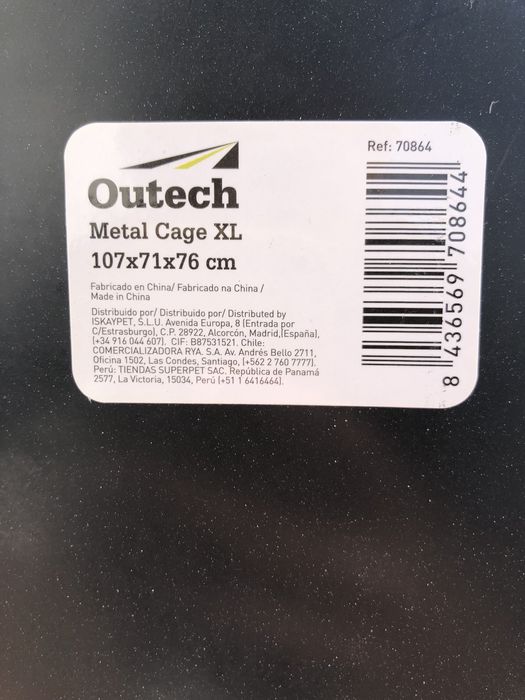 Jaula XL para cães Outech - Nova