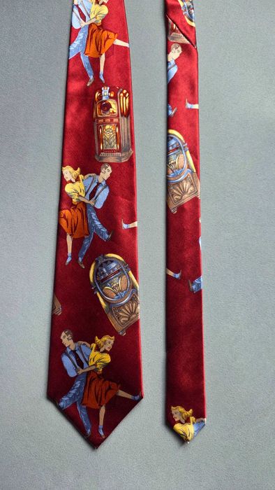 krawat jedwabny DOLCE & GABBANA retro