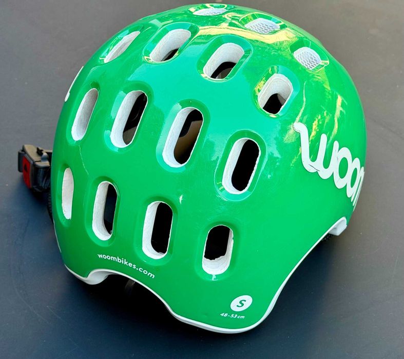 Kask rowerowy dziecięcy WOOM S 48–53 cm zielony