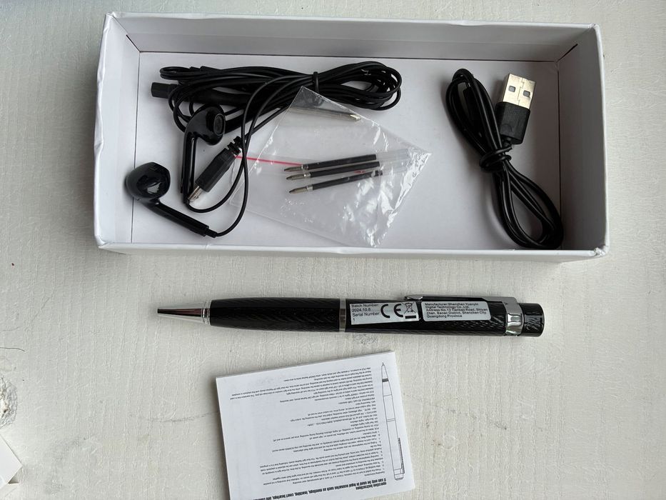 Диктофон ручка памʼять 8-128гб