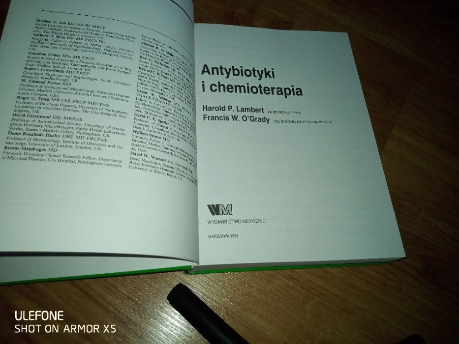 Antybiotyki i chemioterapia Harold P. Lampert Francis W.O Grady