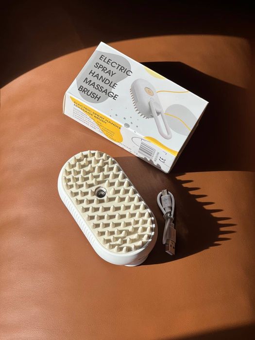 Парова щітка масажер спрей 3 в 1 для вичісування шерсті тварин