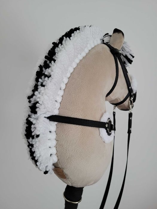 Konik Hobby Horse Fiord A4 ręcznie szyty z minky,zestaw z ogłowiem#204