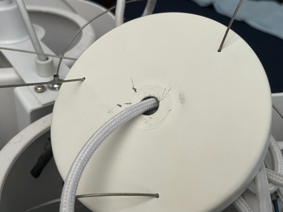 Lampa wisząca Moderno 15264, biała, regulacja wysokości,3źródła światł