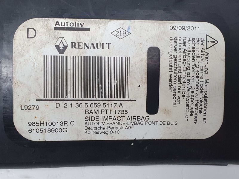 Airbag banco direito RENAULT Megane III Grandtour (KZ0/1)