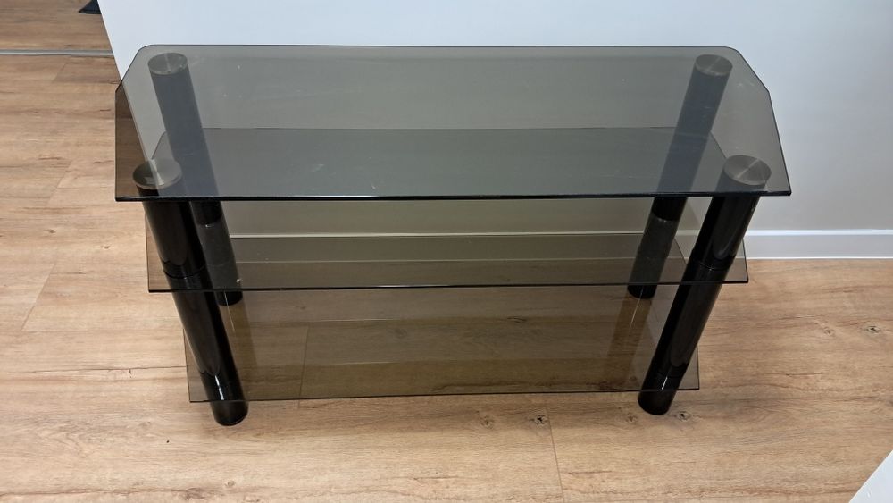 Szafka stolik szklana czarna