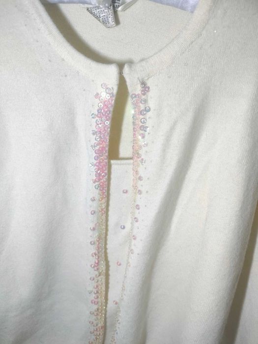 Sweterek typu 2w1 z cekinami r. 38