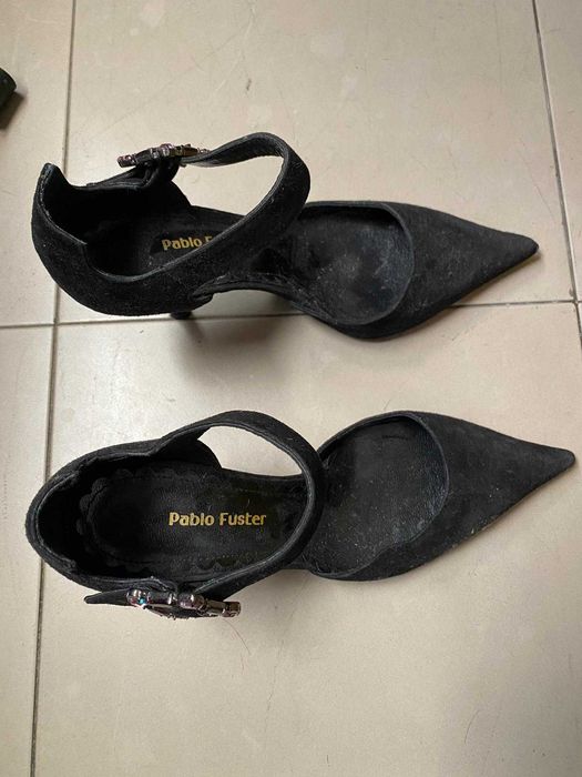 Sapatos pretas de salto PABLO FUSTER Desconto