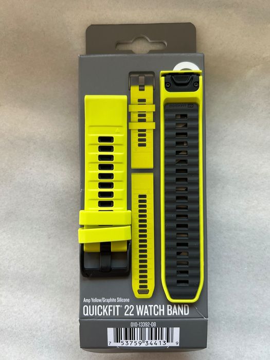 Garmin pasek 22mm quickfit nowy oryginalny żółty