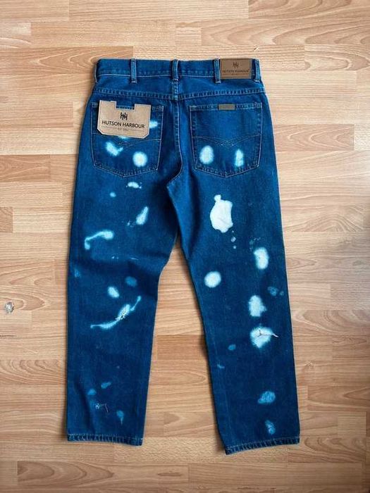 Jeansy Hutson Harbour – Nowe z Metką – S/M unisex W30 L31 Custom Paint