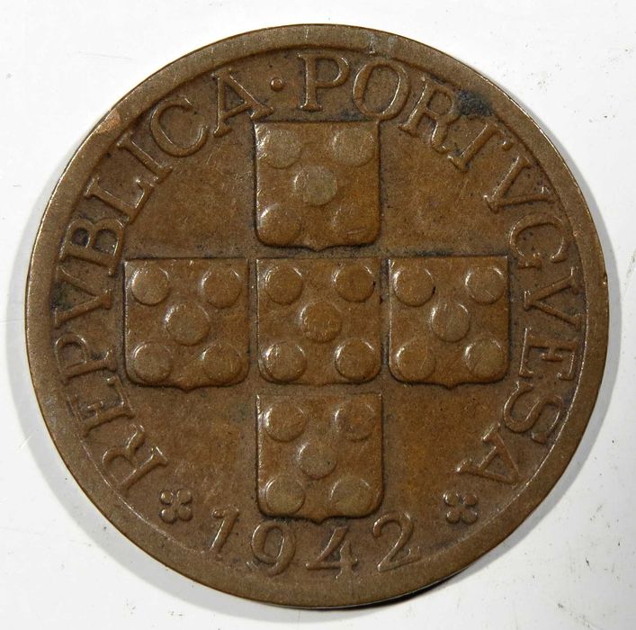 Moeda Republica Portuguesa - XX Centavos 1942 MBC