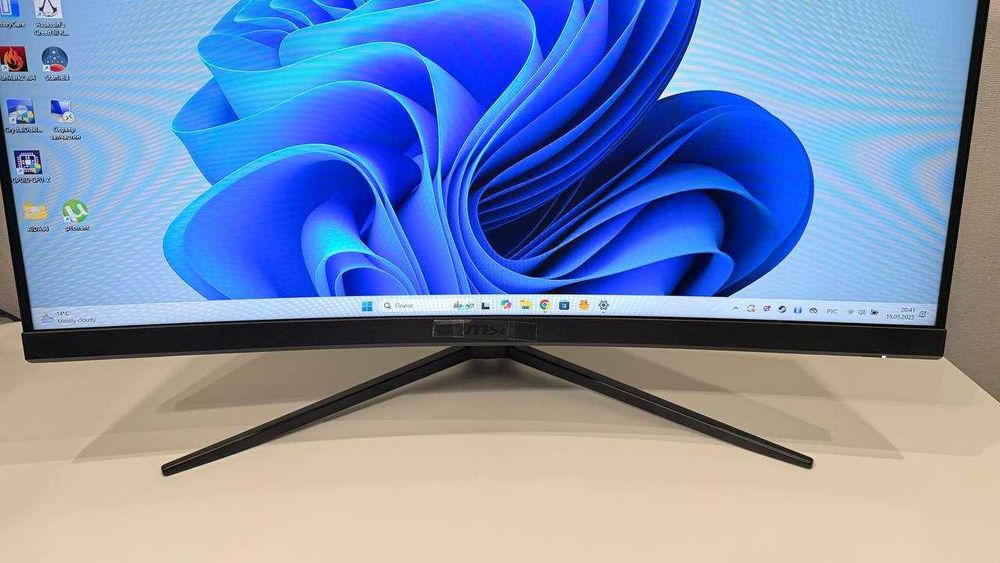 Монитор MSI Optix G32C4W 31.5" FHD Curved Gaming Monitor, 165Hz  1ms