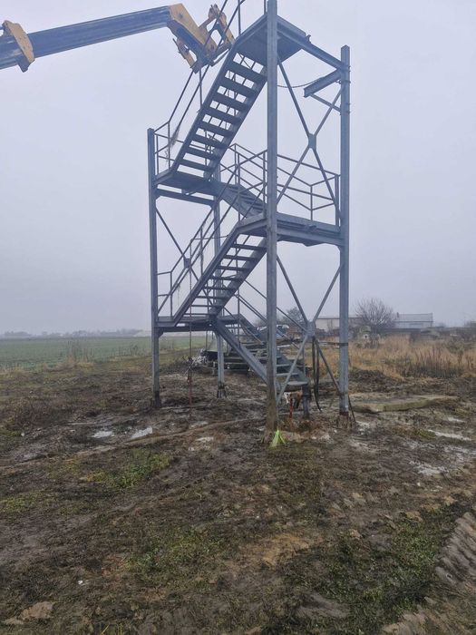 Schody zewnetrzne stalowe ppoż