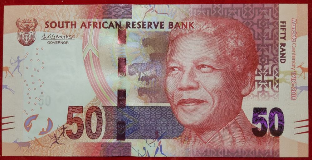 ÁFRICA DO SUL  50 rand 2018 COMEMORATIVA/ UNC