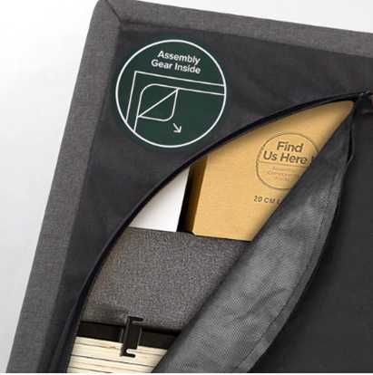 cama de 150x190 cm e colchão como novos