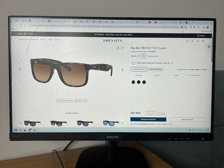 Monitor Philips 243V7QDAB/00 – 23,8" Full HD – Zestawy