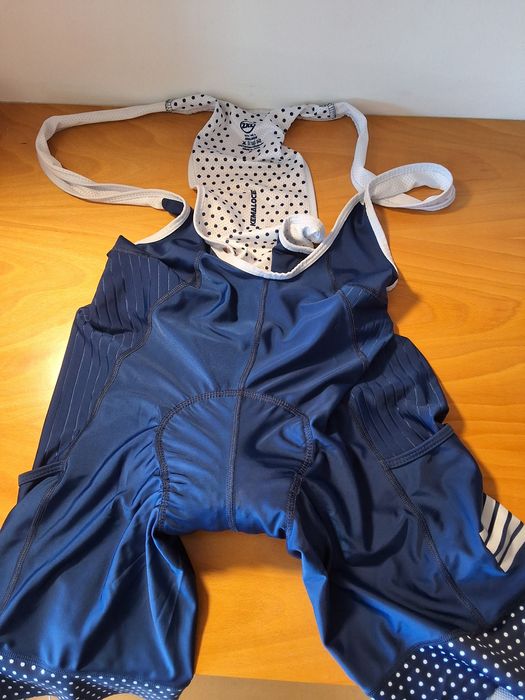 Calções de ciclismo com alças NOVOS – XL – Acolchoados e ergonómicos