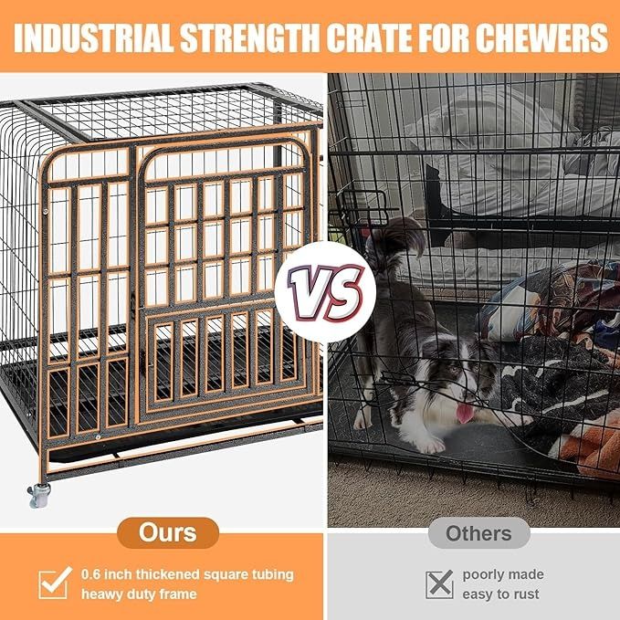 Dog Crate metalowa klatka dla psów 79x54x73cm na kółkach