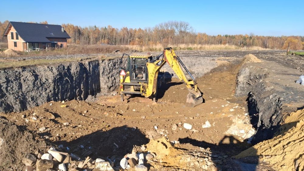 Usługi koparko ładowarka